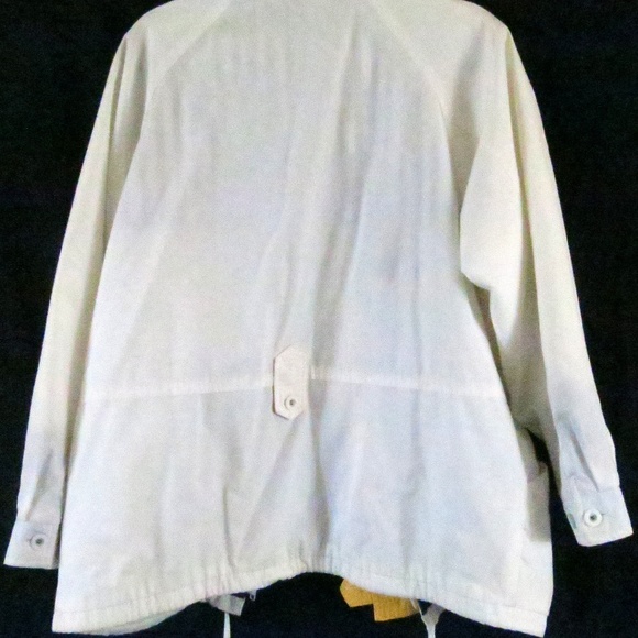 Climate Control Jacket White Windbreaker Cotton - Picture 6 of 8
